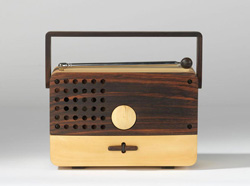 wooden radio